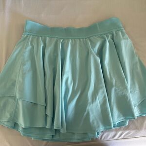 Lululemon Athletica Green Skater Mini Skirt